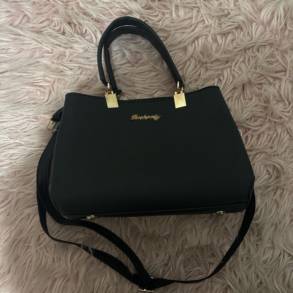 Black Leather Handbag